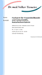 Mobile Screenshot of dr-tiemeier.de