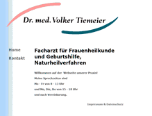 Tablet Screenshot of dr-tiemeier.de